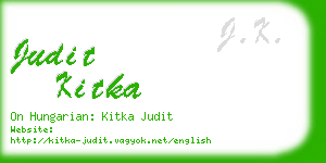 judit kitka business card